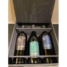 Cassa Legno Mista da 3 bottiglie: Salealto 2020,  Sagana 2019 , Noà 2019  Cusumano