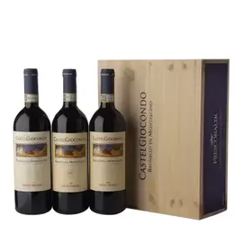 Brunello di Montalcino Castelgiocondo CASSETTA con 3 bottiglie Verticale 2016 - 2017 - 2018 Frescobaldi