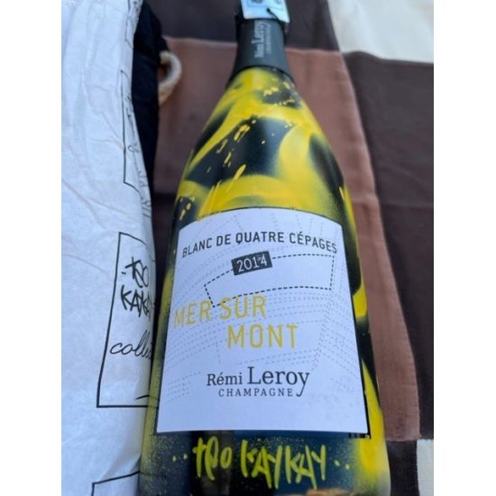 Rémi Leroy Champagne Brut Mer sur Mont Blanc de Quatre Cépages 2014 Teo Kaykay Edizione Unica