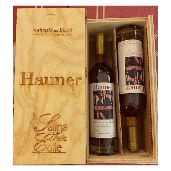 Malvasia delle Lipari DOC selezione Carlo Hauner 2019 Wood Box  2 bottles